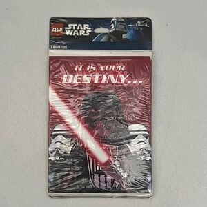 LEGO Star Wars Party‎ Invitations Hallmark 6 Count Sealed Destiny